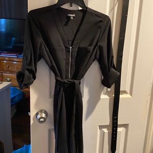 Express black tie dress